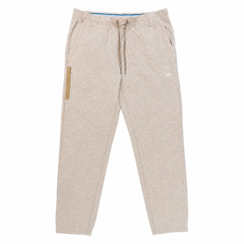 Mack Weldon ACE Men’s Medium Heather Beige Jogger Pants Drawstring Lounge